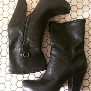 Fiorentin + Baker Black Leather High Heeled Boots